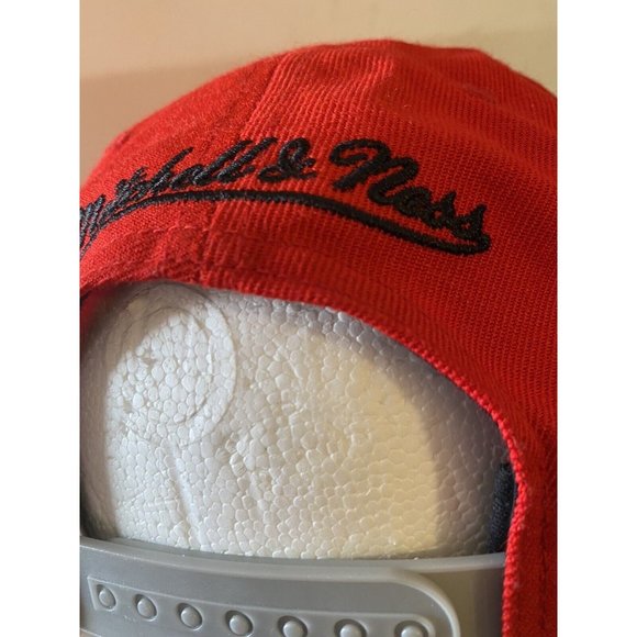 Chicago Bulls NBA Mitchell & Ness Snapback Cap 3D Logo Red Hat Pennsylvania PA - Picture 5 of 9